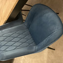Canora Grey Palermo Velvet Modern Dining Chairs with Tapered Metal Legs ...